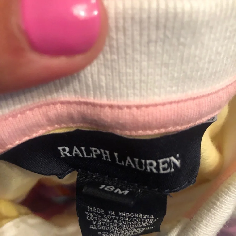 Ralph Lauren 18M patchwork collared dress